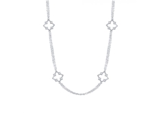 Muse Silver Monogram Necklace