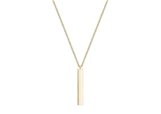 Essentials Gold Vertical Bar Necklace