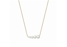 Essentials Pearl Horizontal Bar Necklace
