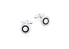 Mother of Pearl and Black Onyx Cufflinks