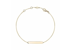 Essentials Gold Horizontal Bar Bracelet