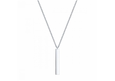 Essentials Silver Vertical Bar Necklace