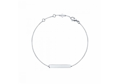Essentials Silver Horizontal Bar Bracelet