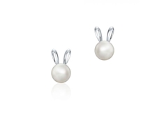 Essentials Pearl Arctic Hare Stud Earrings