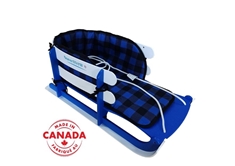 Child Sled with Seat Belt - Blue