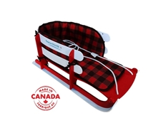 Child Sled with Seat Belt - Red