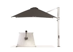 Oasis 10.0' Square Cantilever Umbrella - Grey