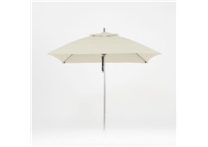 Oasis 7.5' Square Umbrella - Seashell White
