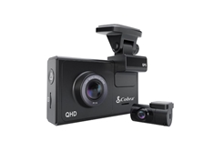 QHD Smart Dash Cam w/ FHD Rear Cam