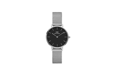 Ladies Classic Petite - Black and Sterling Silver 28mm