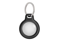 AirTag Secure Holder w/ Key Ring - Black