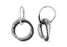 0.05 CT Diamond Earrings in Silver