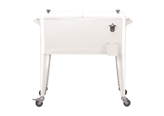 The Rolling Retro Cooler- White