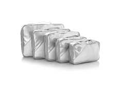 Metallic 5pc. Packing Cube Set - Silver
