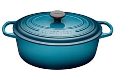4.7L Oval French Oven - Teal