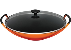4.0L Wok with Glass Lid - Flame