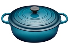 6.2L Shallow Round French Oven - Teal