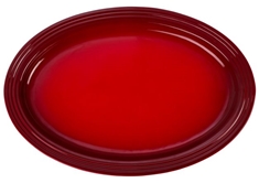 46cm Oval Serving Platter - Cerise