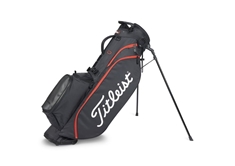 Players 4 Stand Bag - Black/Red